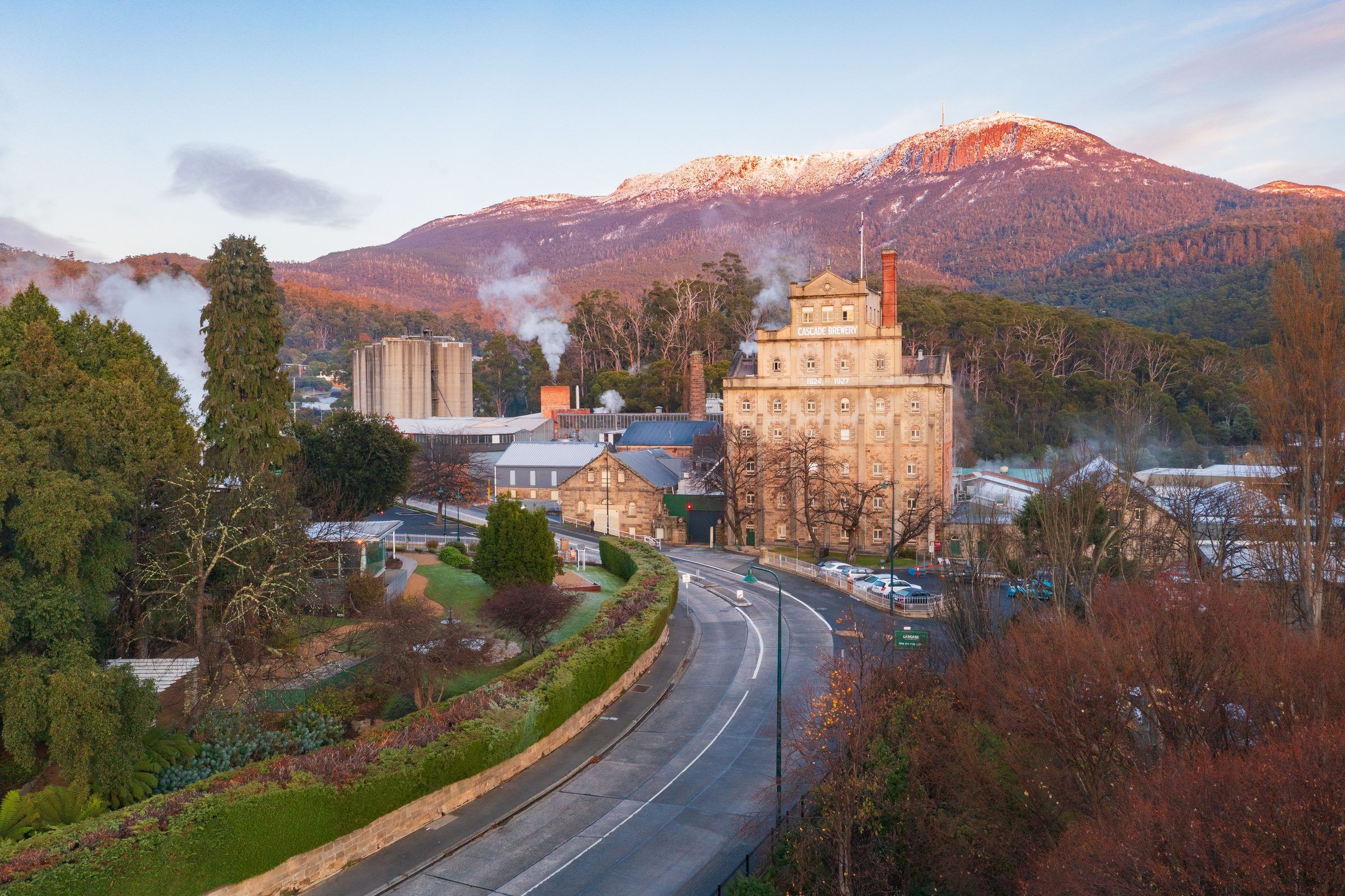 Cascade Brewery beneath kunanyi / Mount Wellington, Hobart