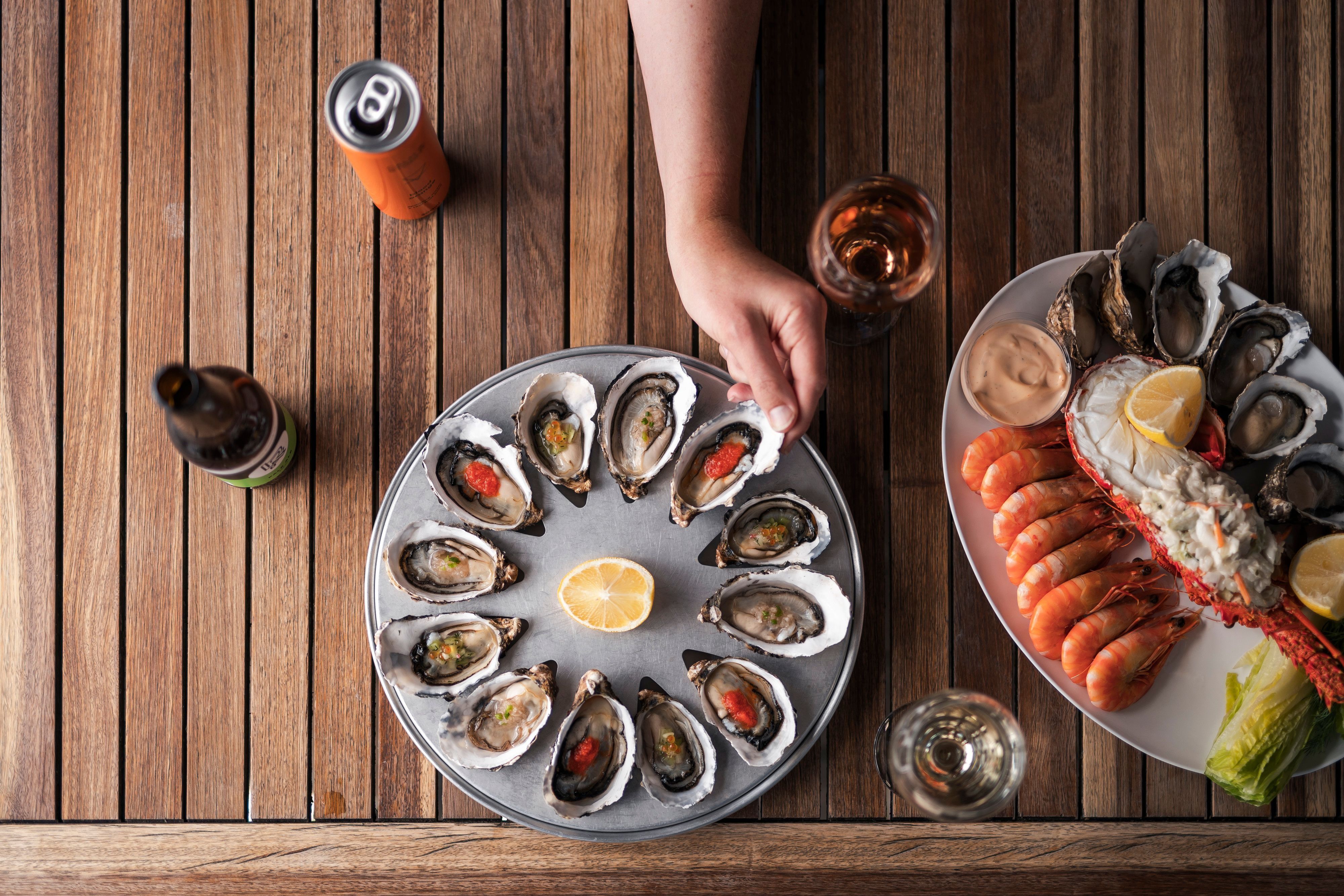 Tasmanian Seafood at the award-winning Freycinet Marine Farm
